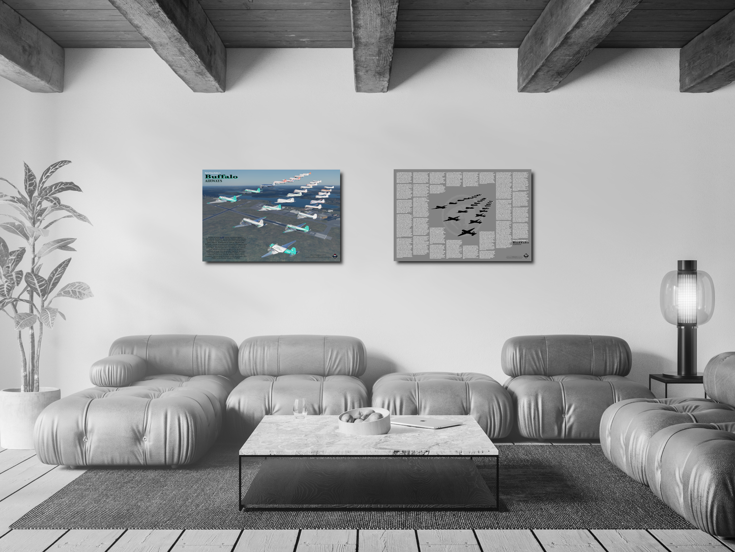 Design 3a (36" x 24") Fleet of Fancy Number 1: Buffalo Airways