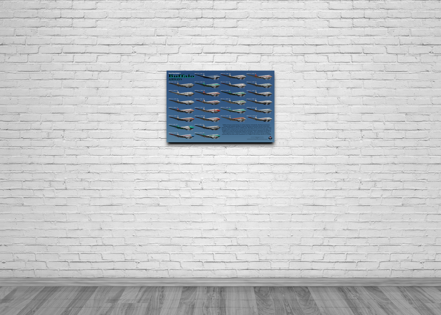 Design 4c (36" x 24") Fleet of Fancy Number 1: Buffalo Airways
