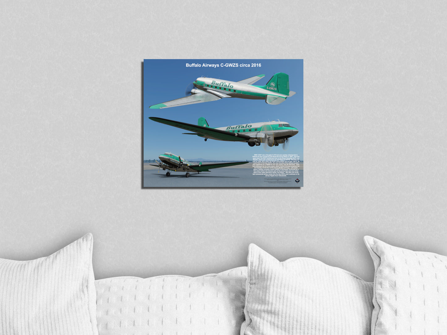 Design 1 (20" x 16") Douglas CC-129 12327 Buffalo Airways C-GWZS 2016