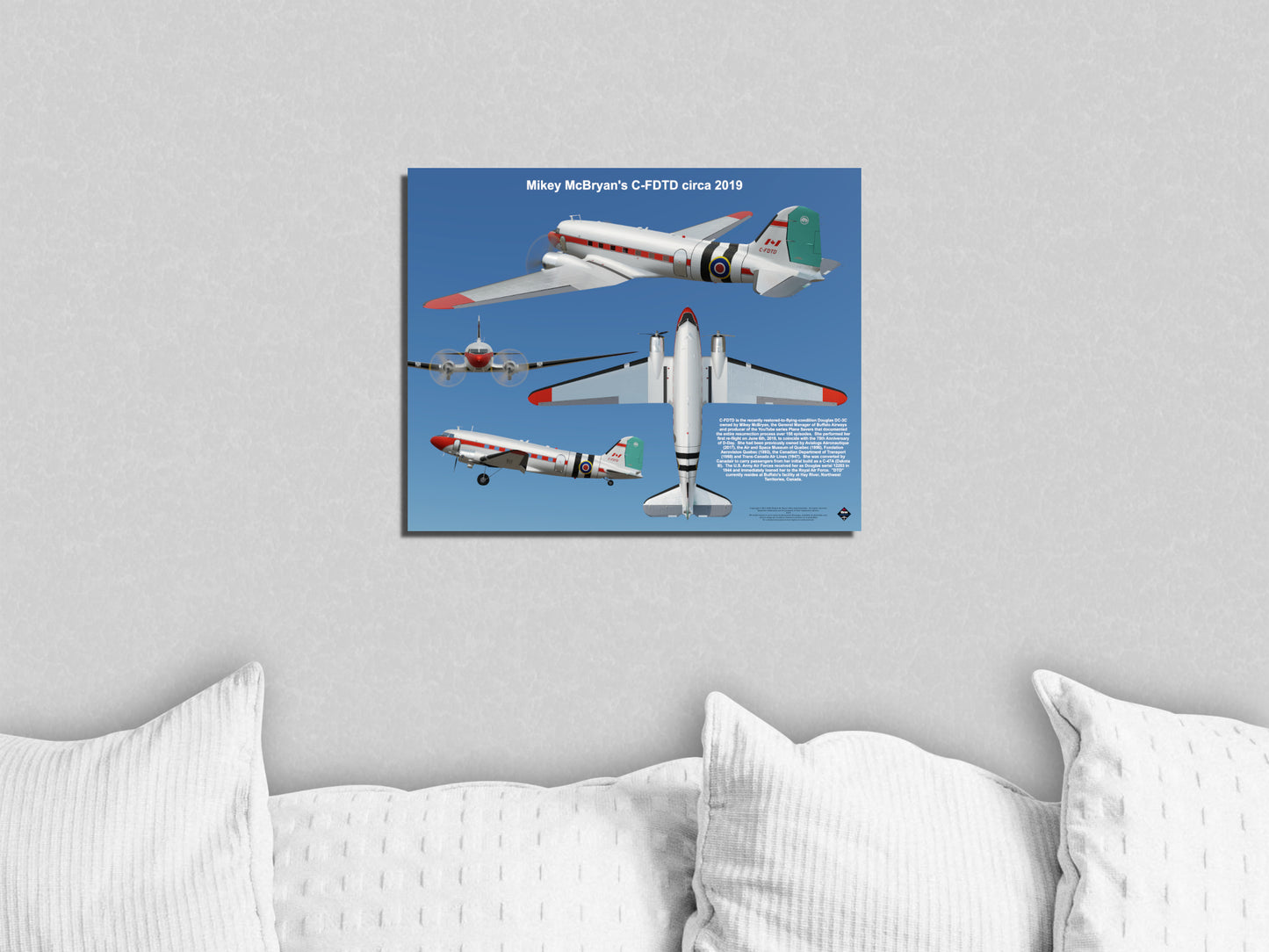Design 2 (20" x 16") Douglas DC-3 12253 Mikey McBryan C-FDTD 2019