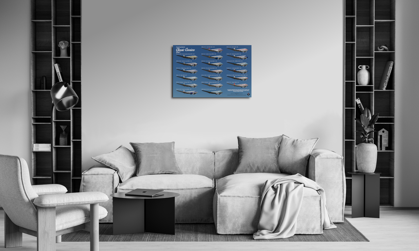 Design 4c (36" x 24") Fleet of Fancy Number 8: Classic Carriers Group 2