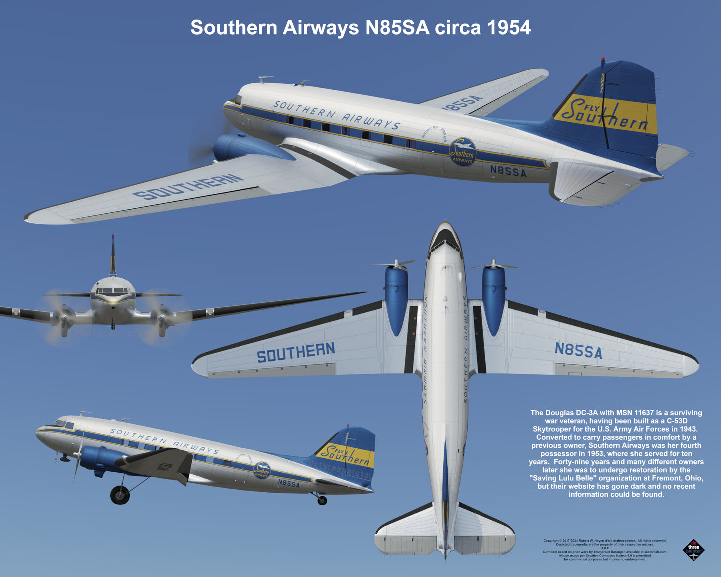 Design 2 (20" x 16") Fleet of Fancy Number 8: Classic Carriers Group 2 - Set of 19 Prints