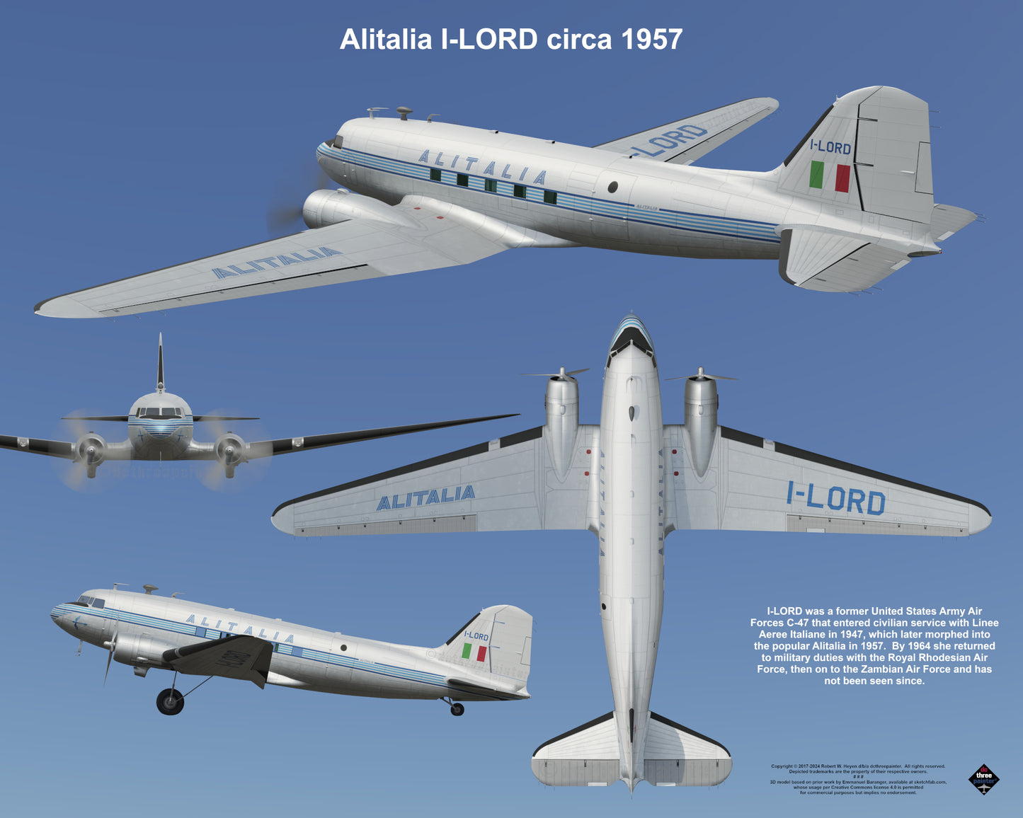 Design 2 (20" x 16") Fleet of Fancy Number 8: Classic Carriers Group 2 - Set of 19 Prints