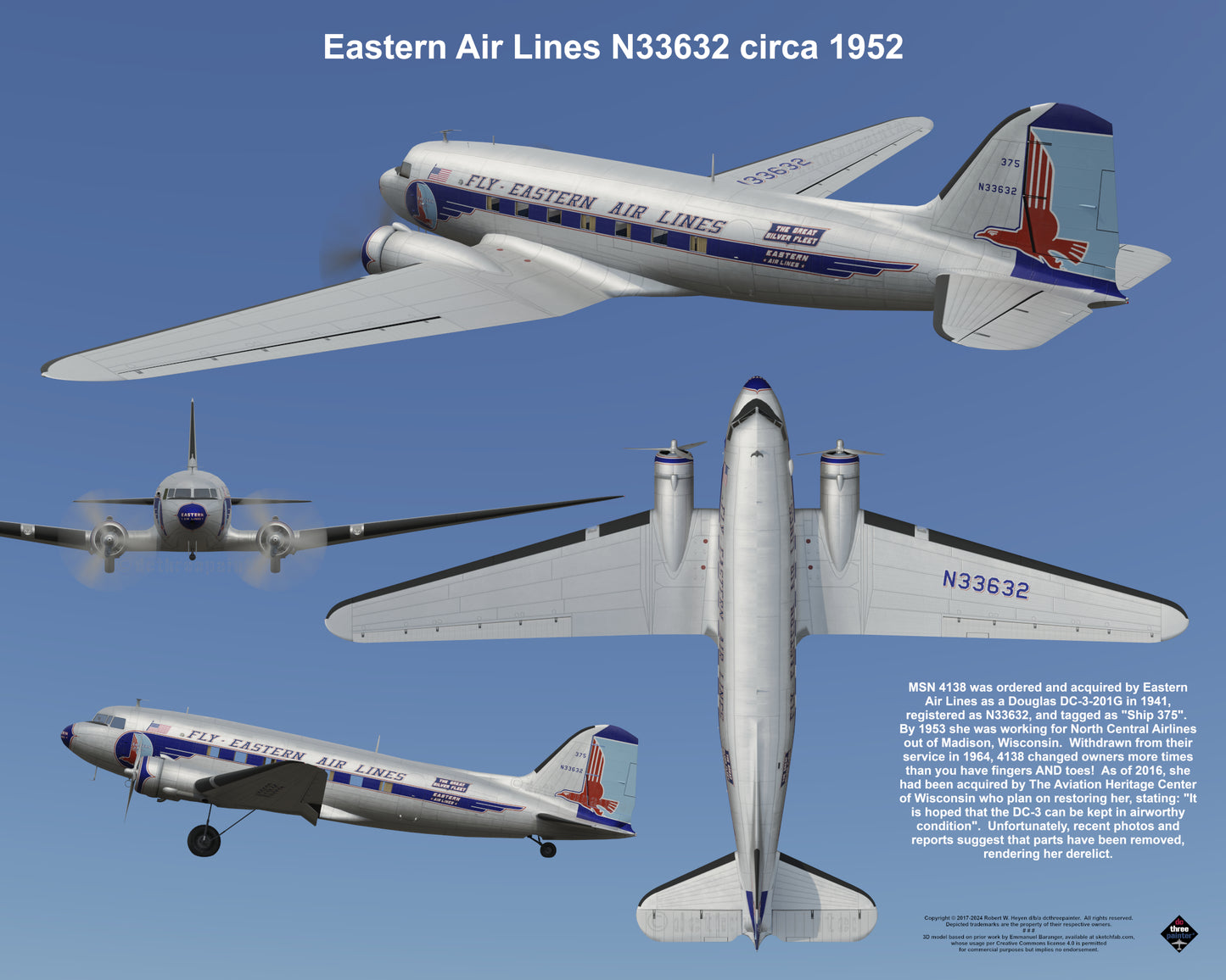 Design 2 (20" x 16") Fleet of Fancy Number 8: Classic Carriers Group 2 - Set of 19 Prints
