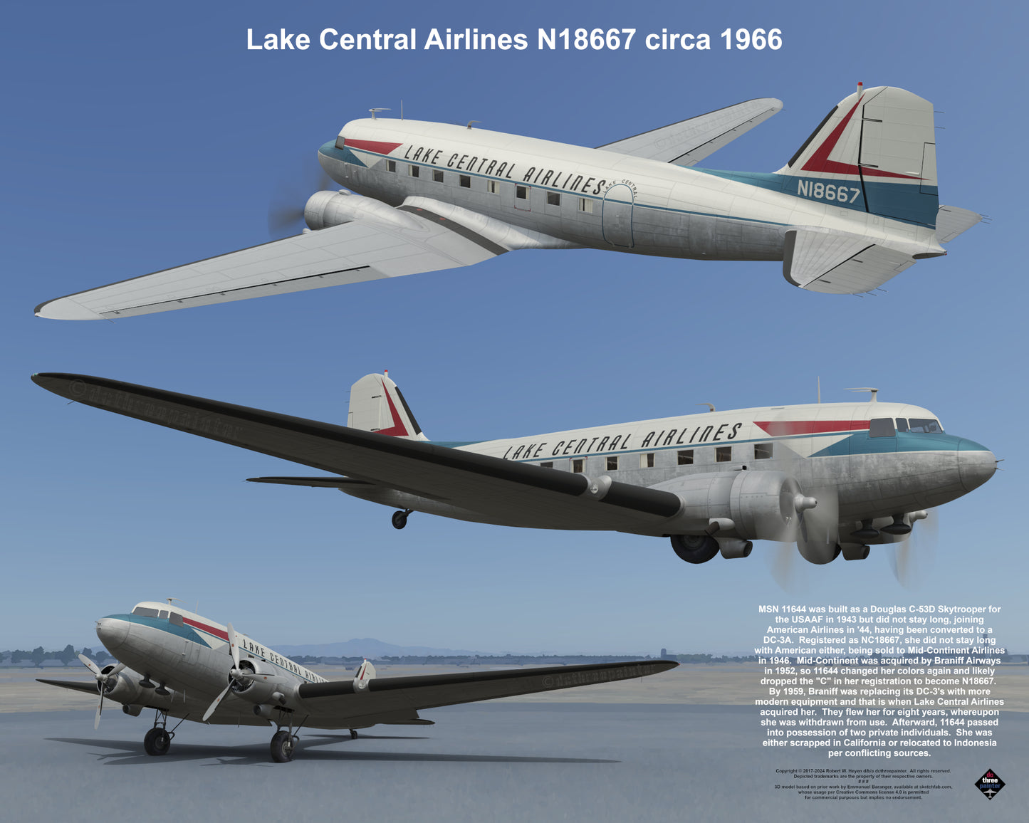 Design 1 (20" x 16") Fleet of Fancy Number 8: Classic Carriers Group 2 - Set of 19 Prints