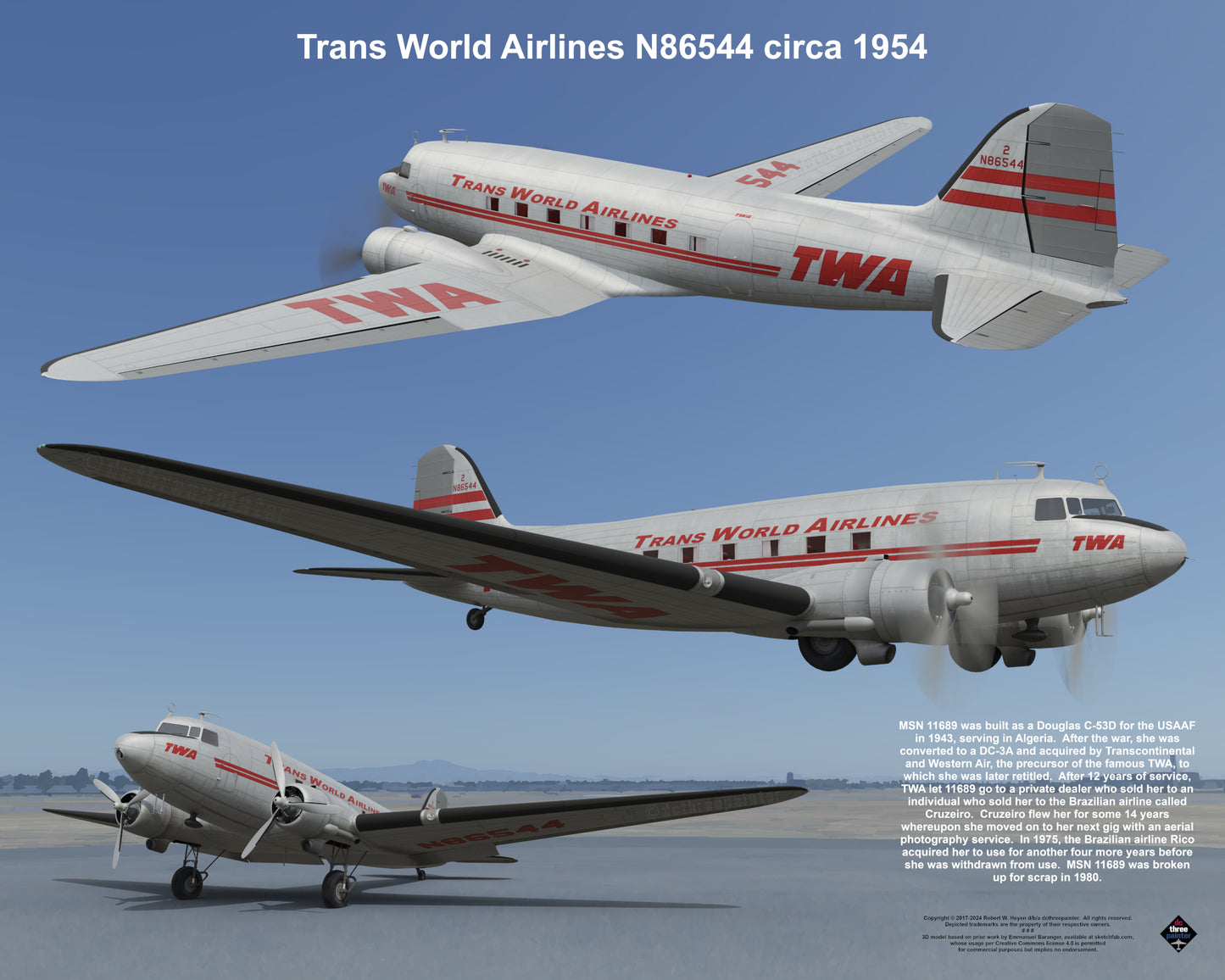 Design 1 (20" x 16") Fleet of Fancy Number 8: Classic Carriers Group 2 - Set of 19 Prints