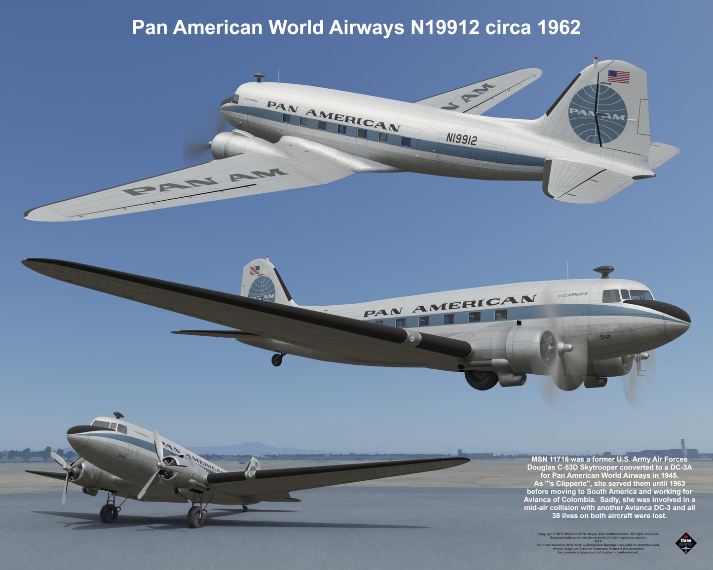 Design 1 (20" x 16") Fleet of Fancy Number 8: Classic Carriers Group 2 - Set of 19 Prints
