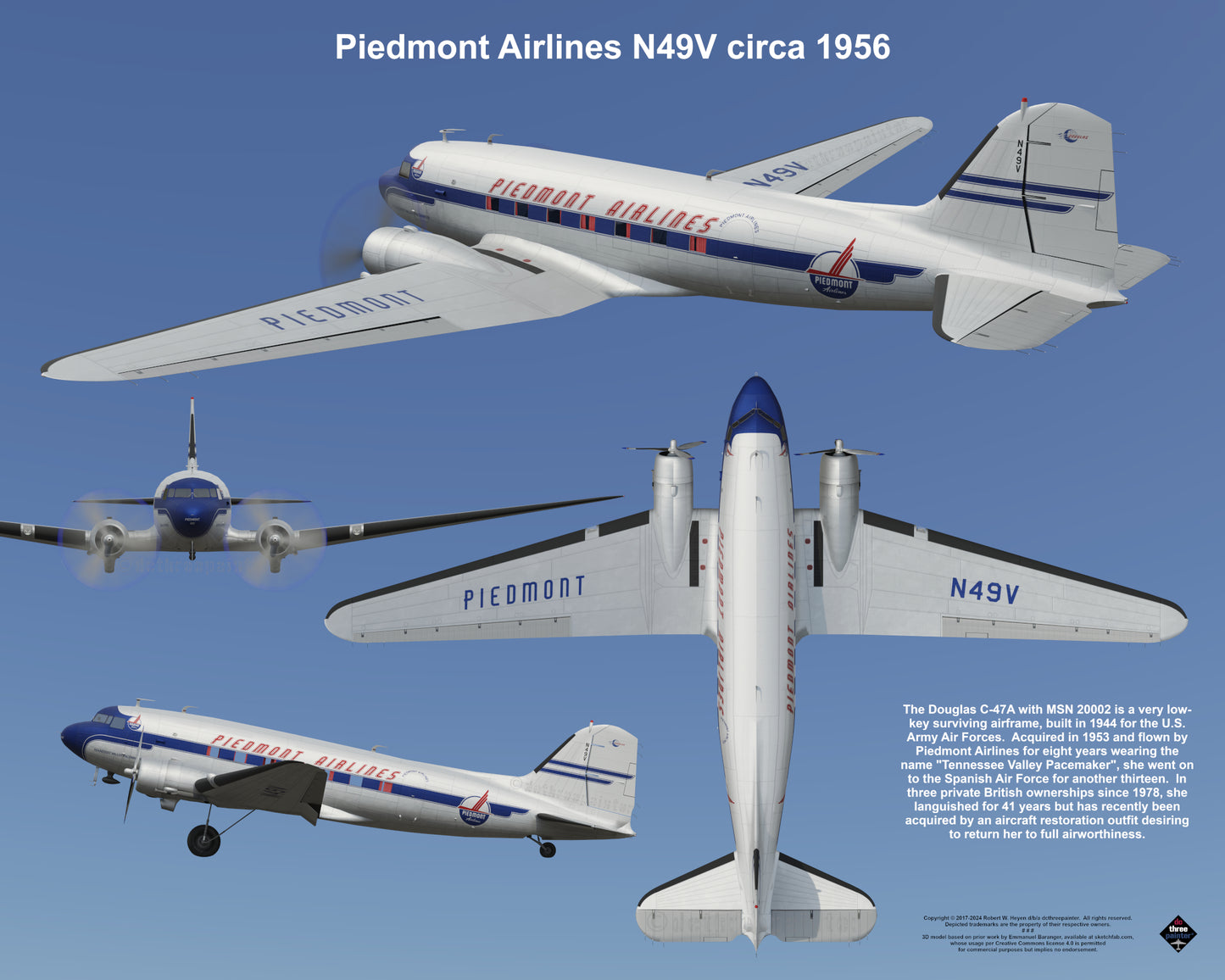 Design 2 (20" x 16") Fleet of Fancy Number 8: Classic Carriers Group 2 - Set of 19 Prints