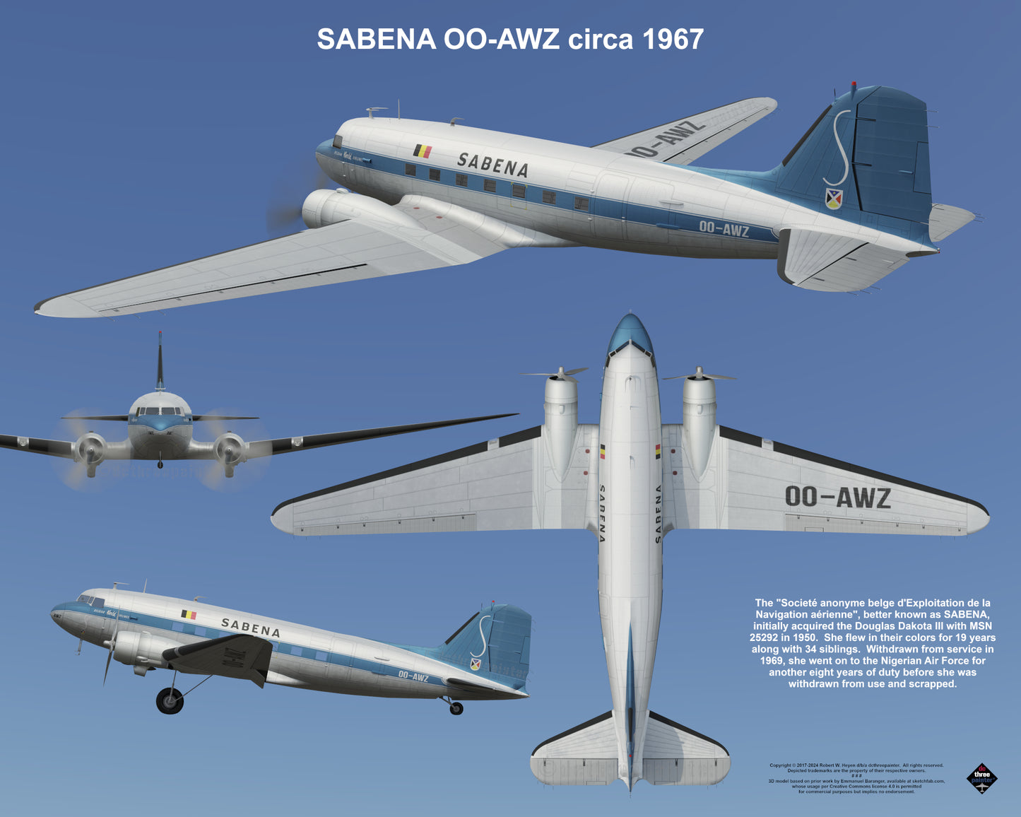 Design 2 (20" x 16") Fleet of Fancy Number 8: Classic Carriers Group 2 - Set of 19 Prints
