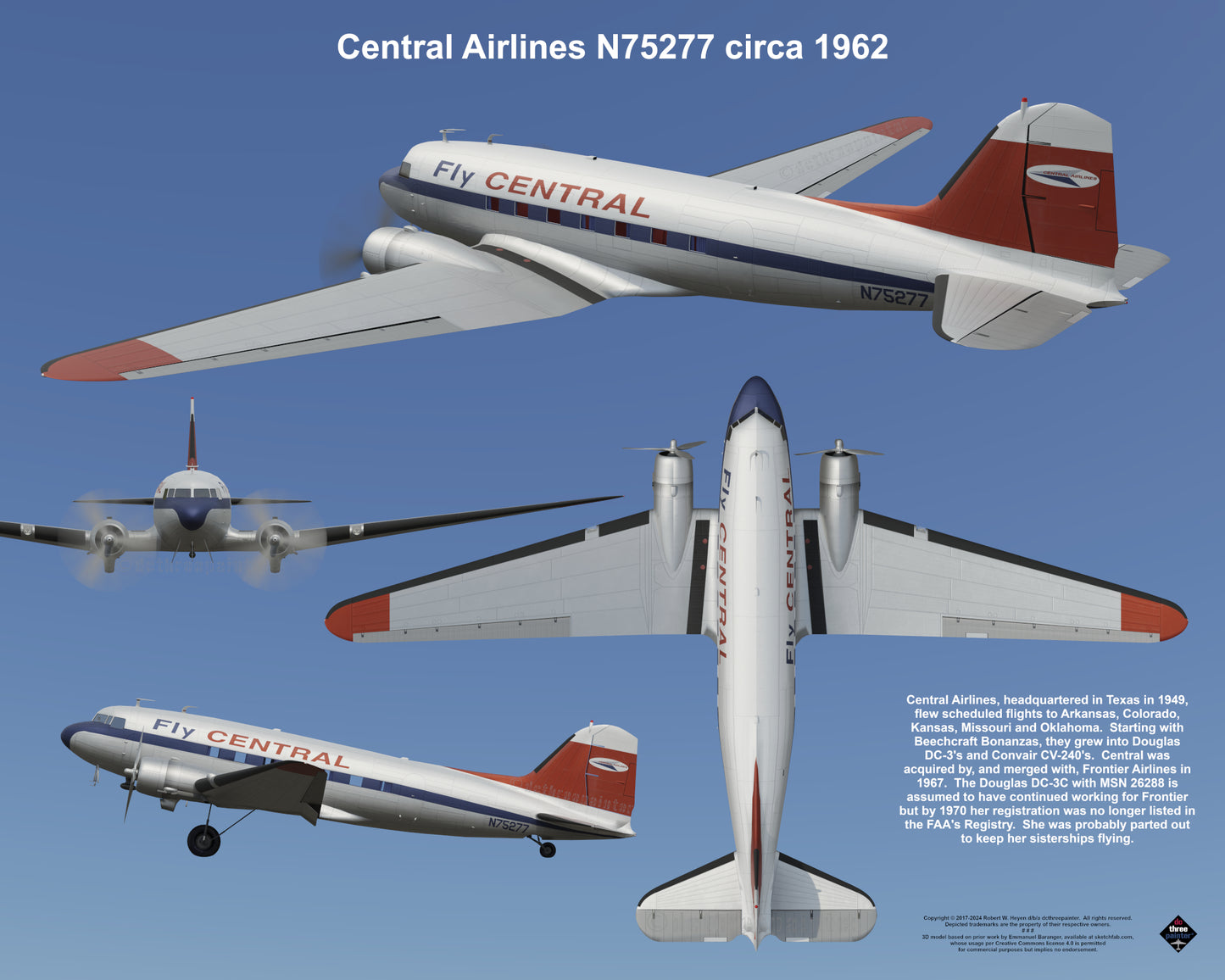 Design 2 (20" x 16") Fleet of Fancy Number 8: Classic Carriers Group 2 - Set of 19 Prints