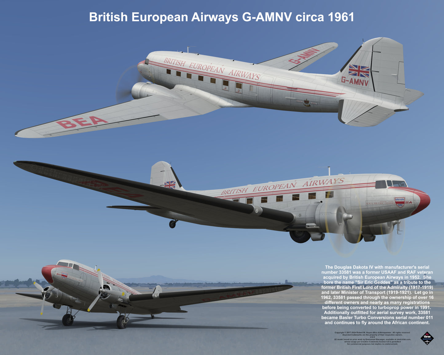 Design 1 (20" x 16") Fleet of Fancy Number 8: Classic Carriers Group 2 - Set of 19 Prints