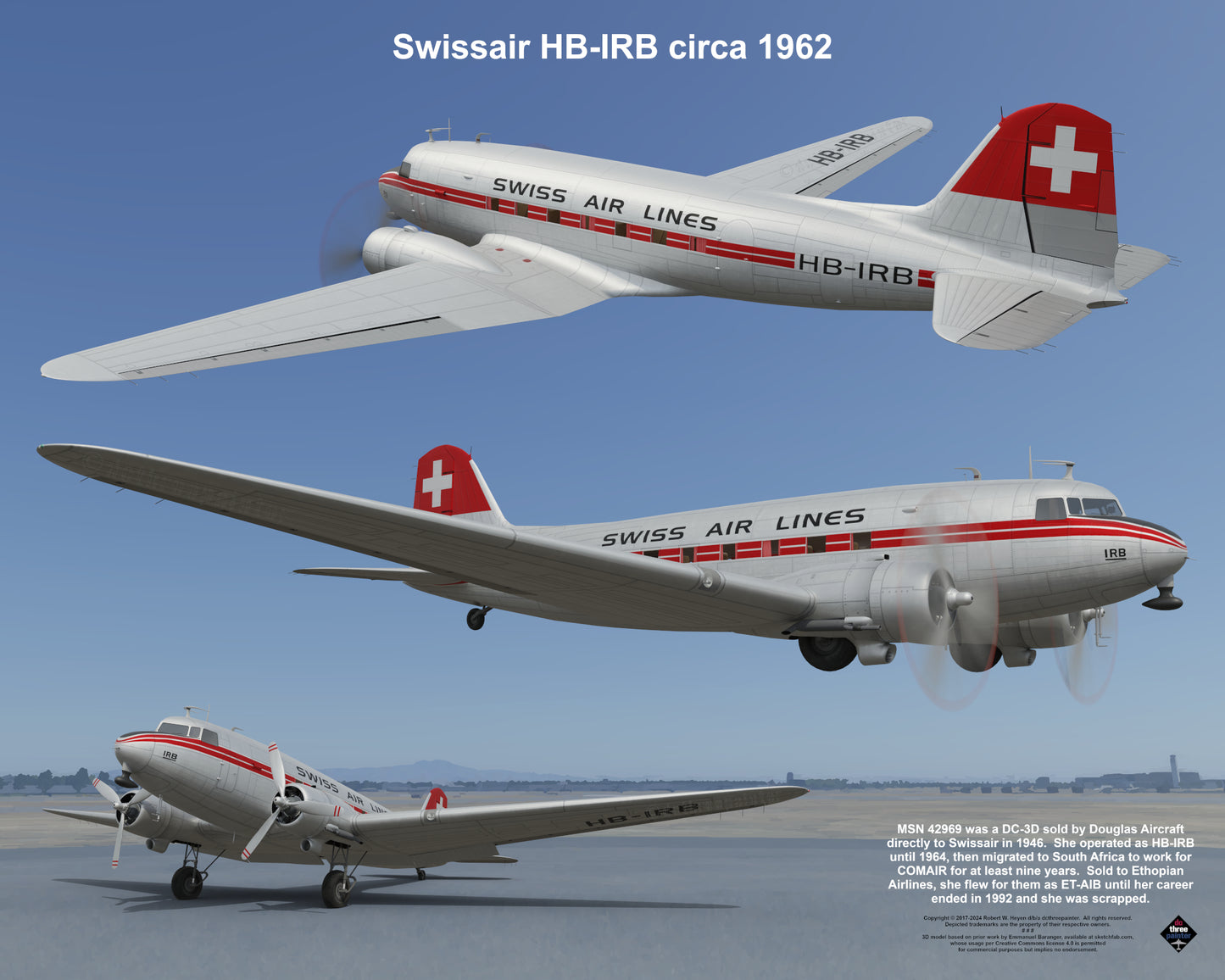 Design 1 (20" x 16") Fleet of Fancy Number 8: Classic Carriers Group 2 - Set of 19 Prints