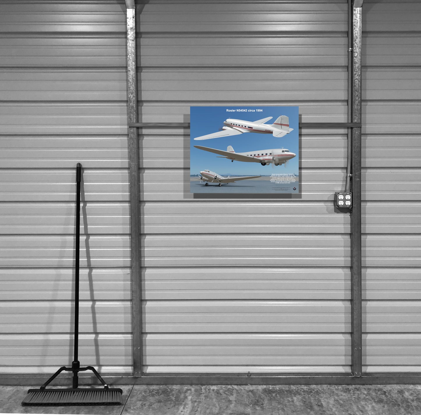 Design 2 (20" x 16") Douglas DC-3 34378 Experimental Aircraft Association N54542 1978