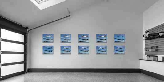 Design 1 (20" x 16") Legacy of Liveries for Douglas Aircraft Serial Number 2145 - Set of 10 Prints