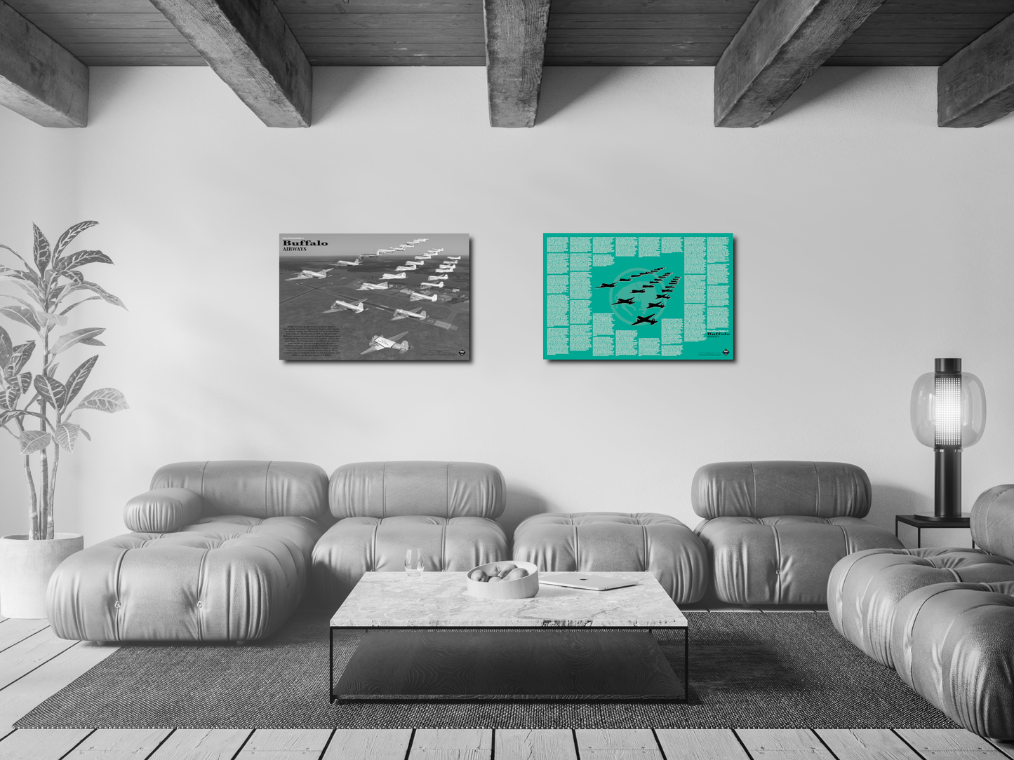 Design 3b (36" x 24") Fleet of Fancy Number 1: Buffalo Airways
